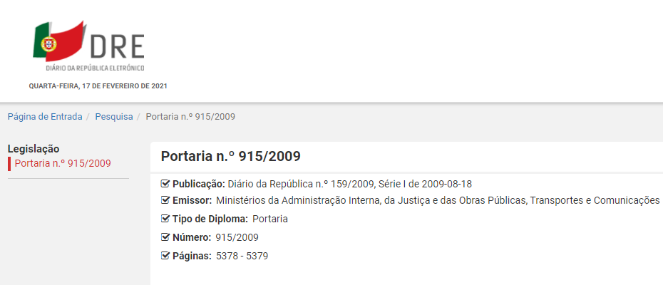 Primeira alteração à Portaria que estabelece os termos das condições técnicas e segurança das comunicações electrónicas para transmissão de dados de tráfego e de localização relativos a pessoas singulares e colectivas, bem como dos dados conexos para identificar assinante ou utilizador registado