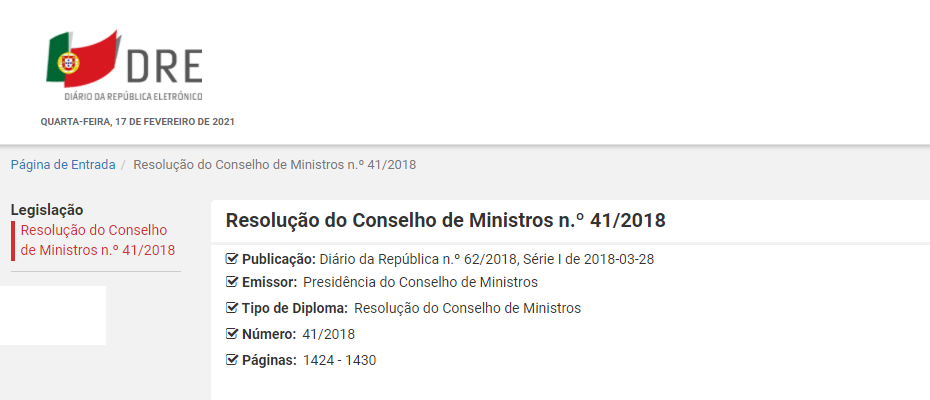 Arquitetura de Segurança das Redes e Sistemas de Informação dos Dados Pessoais na Administração Pública