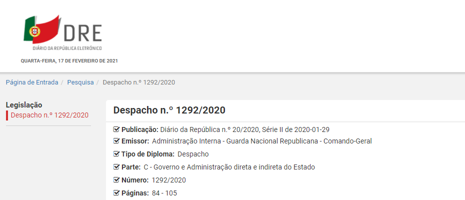 Primeira alteração ao Despacho n.º 11132/2018, de 11 de novembro