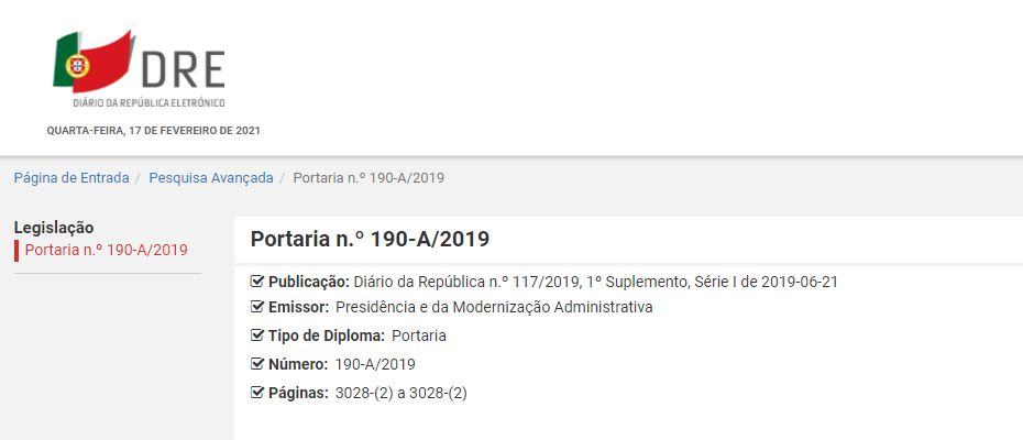 Primeira Alteração à Portaria que regulamenta a Chave Móvel Digital