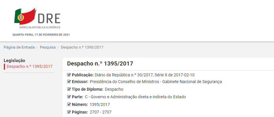 Competências do Subdirector-Geral do GNS na coordenação do CNCS