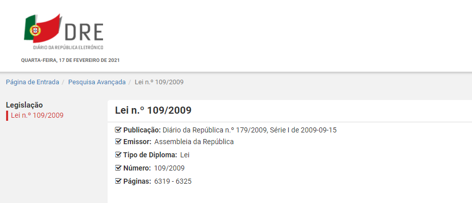 Lei do Cibercrime